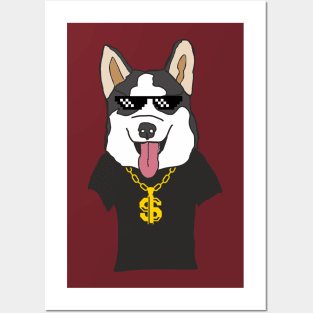 Mr Husky Thug Life Posters and Art